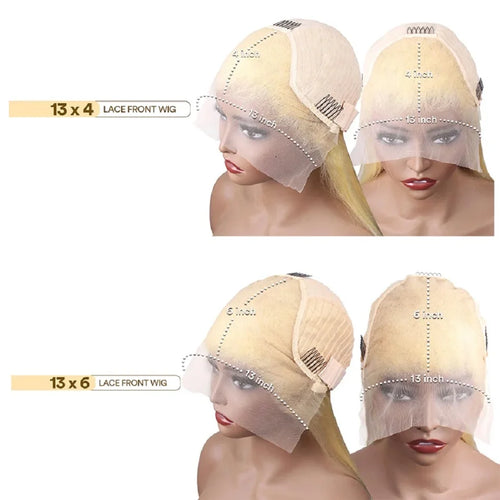 613 Honey Blonde Deep Wave HD Lace Front Wig – 100% brazylijskich włosów ludzkich