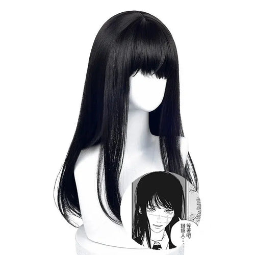 Black Long Straight Cosplay Wig – Breathable Mój sklep