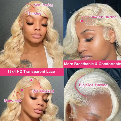 613 Honey Blonde HD Lace Front Wig – Body Wave Mój sklep