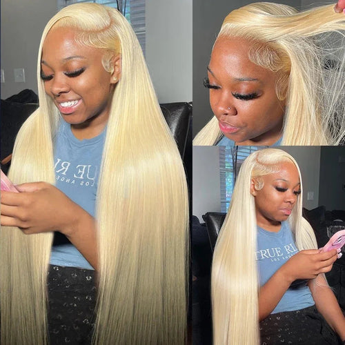 613 Blonde HD Lace Front Bob Wig – Brazilian Straight Mój sklep