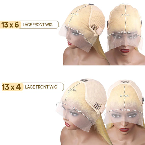 613 Honey Blonde Deep Wave HD Lace Front Wig – 100% brazylijskich włosów ludzkich