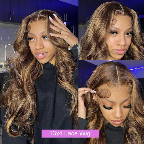 13x6 HD Body Wave Highlight Wig Mój sklep