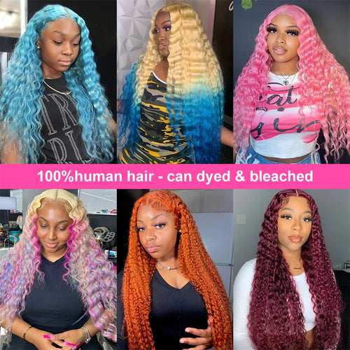 613 Honey Blonde Deep Wave HD Lace Front Wig – 100% brazylijskich włosów ludzkich